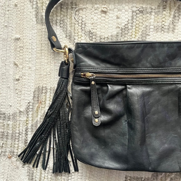 Vintage La Diva Black Shoulder Bag - Picture 2 of 5